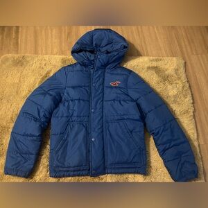 Hollister Puffer Jacket in Vibrant Blue